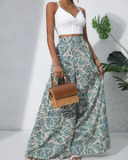 Brynn Women's Floral Palazzo Pants – Boho Wide Leg Lounge Trousers with Pockets