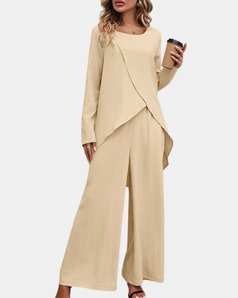 Charlotte Women's Lounge Set – Elegant Two-Piece Outfit, Comfortable Matching Co-Ord Set