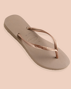Mabel Women's Slim Flip Flops – Lightweight Rubber Sole Summer Beach Sandals