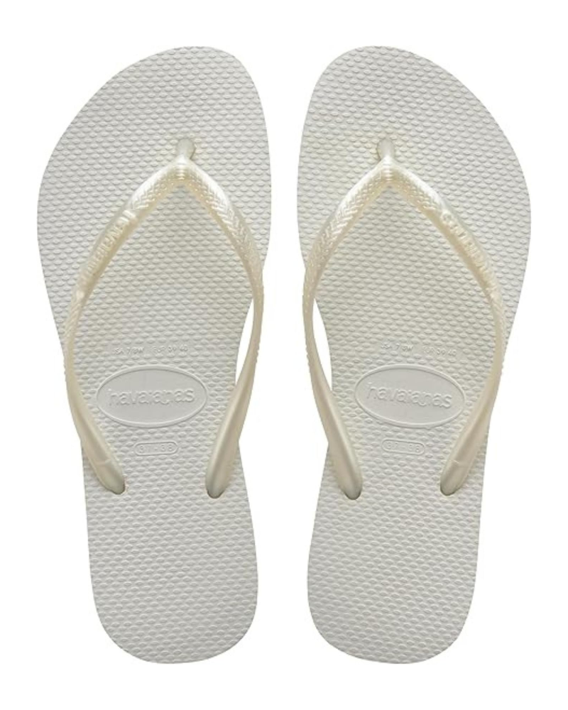 Mabel Women's Slim Flip Flops – Lightweight Rubber Sole Summer Beach Sandals
