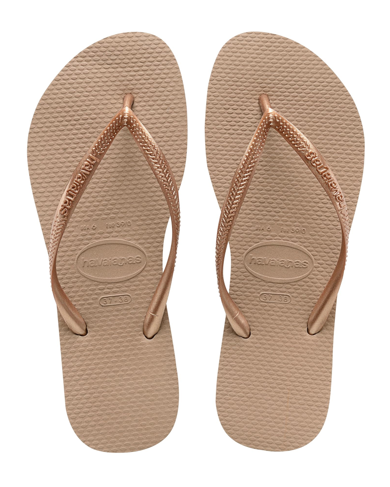 Mabel Women's Slim Flip Flops – Lightweight Rubber Sole Summer Beach Sandals