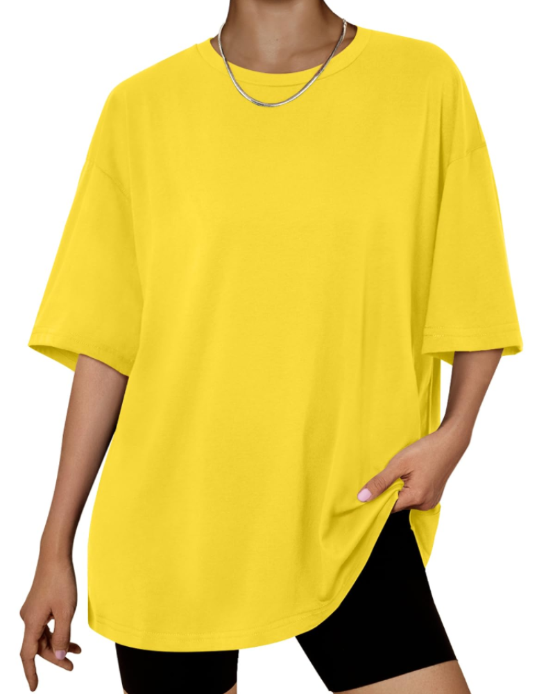 Fantasia Women's Oversized T-Shirt – Short Sleeve Loose Fit Casual Summer Tunic Top