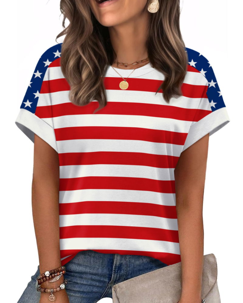 Lily Women's Cap Sleeve Top – Casual Crew Neck Summer T-Shirt