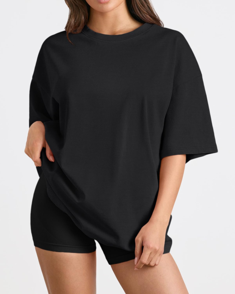 Fantasia Women's Oversized T-Shirt – Short Sleeve Loose Fit Casual Summer Tunic Top