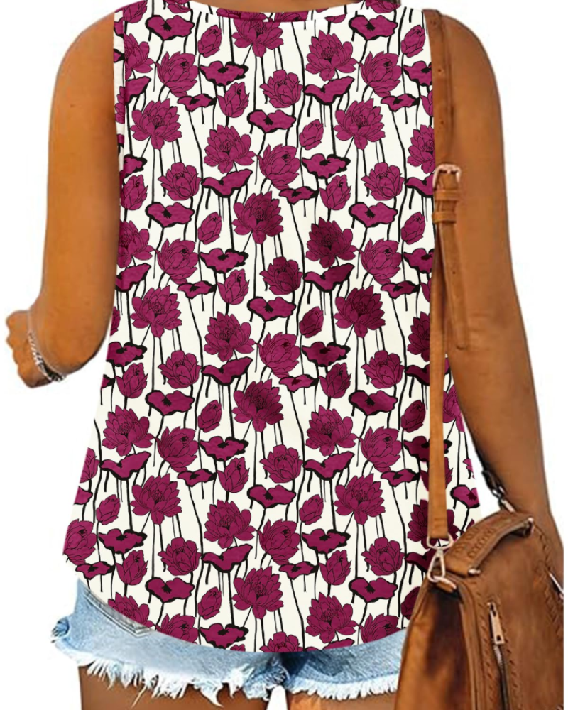 Harper Women's Plus Size Tank Top – Sleeveless Scoop Neck Summer Tunic