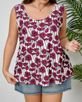 Harper Women's Plus Size Tank Top – Sleeveless Scoop Neck Summer Tunic