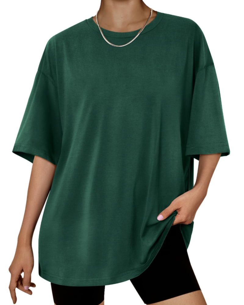 Fantasia Women's Oversized T-Shirt – Short Sleeve Loose Fit Casual Summer Tunic Top