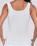 Grace Women's Ribbed Tank Top – Fitted Sleeveless Scoop Neck Summer Shirt