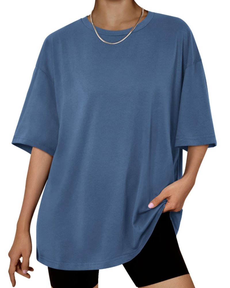 Fantasia Women's Oversized T-Shirt – Short Sleeve Loose Fit Casual Summer Tunic Top