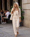 Chloe Women's Crochet Cardigan – Lightweight Knit Long Sleeve Open Front Summer Cover-Up