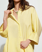 Rebecca Women's Striped Loungewear Set – Long Sleeve Top & Pants Cozy Two-Piece Outfit