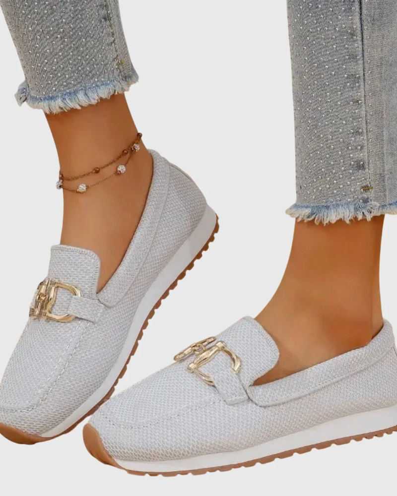 Cressida Women's Mesh Loafers – Breathable Slip-On Casual Comfort Shoes