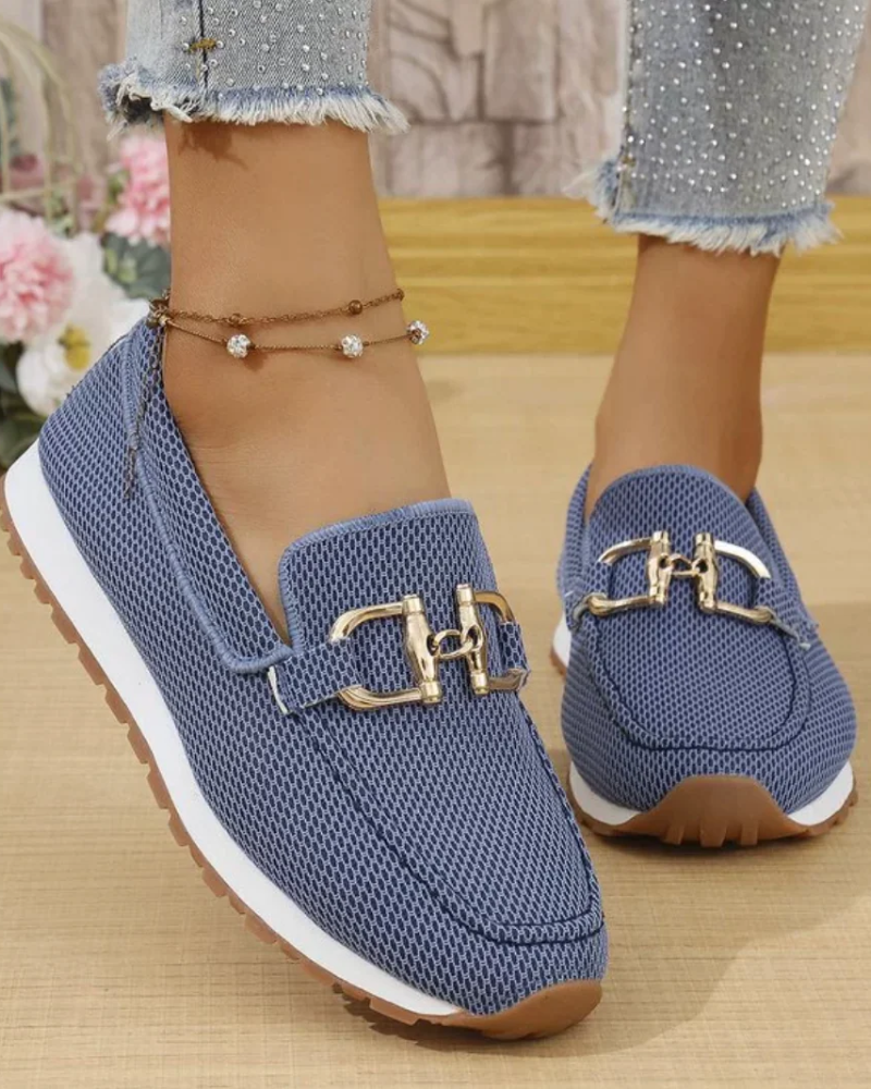 Cressida Women's Mesh Loafers – Breathable Slip-On Casual Comfort Shoes