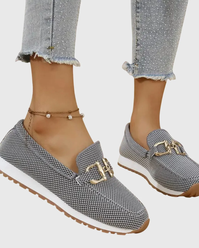 Cressida Women's Mesh Loafers – Breathable Slip-On Casual Comfort Shoes