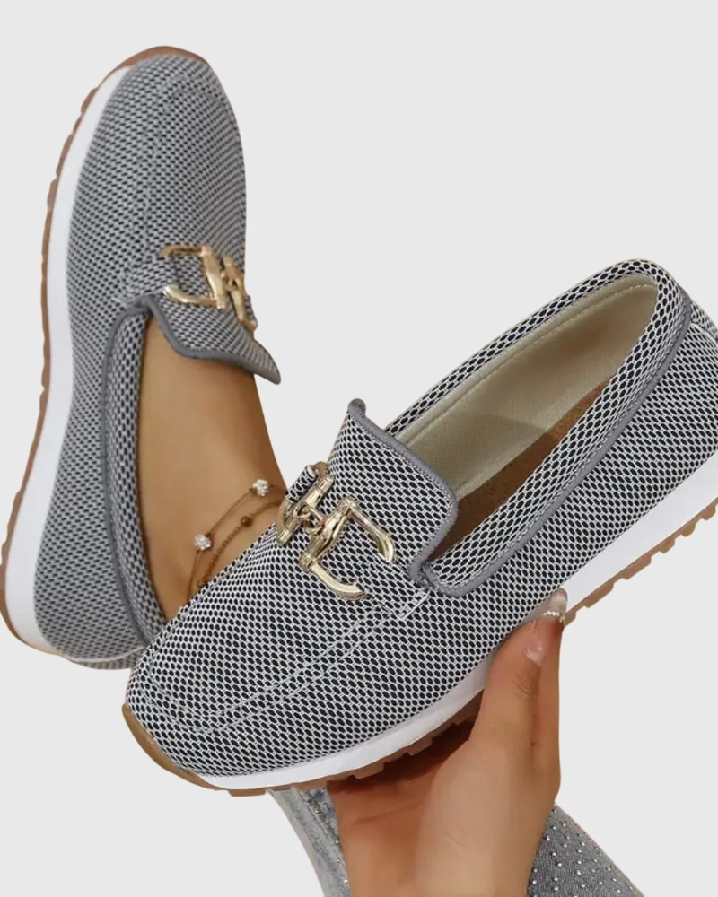 Cressida Women's Mesh Loafers – Breathable Slip-On Casual Comfort Shoes