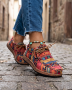 Elowen Women's Artistic Trainers – Lightweight Lace-Up Casual Comfort Sneakers