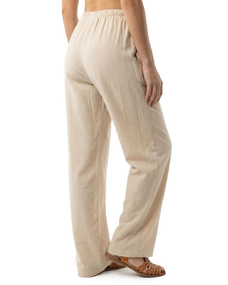 Olivia Women’s Tall Linen Pants – Extra Long Drawstring Trousers with Pockets