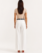 Adrian Women’s Wide Leg Pants – High Waist Tailored Trousers with Front Seams