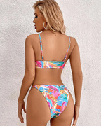 Ariana Women’s Bikini Set – Tropical Floral Swimwear with Flattering Fit