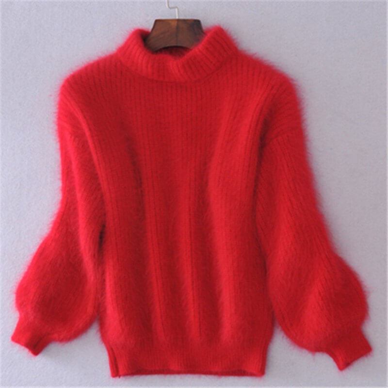 Emilie Women’s Knitted Wool Jumper – Soft Warm Pullover with Relaxed Elegant Fit