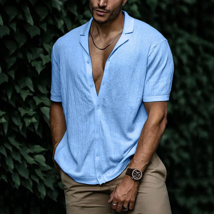 Leandro Men’s Linen Shirt – Breathable Summer Button-Up with Relaxed Fit