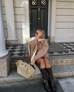 Lainey Women’s Oversized Wool Coat – Elegant Warm Long Winter Jacket for Everyday Chic