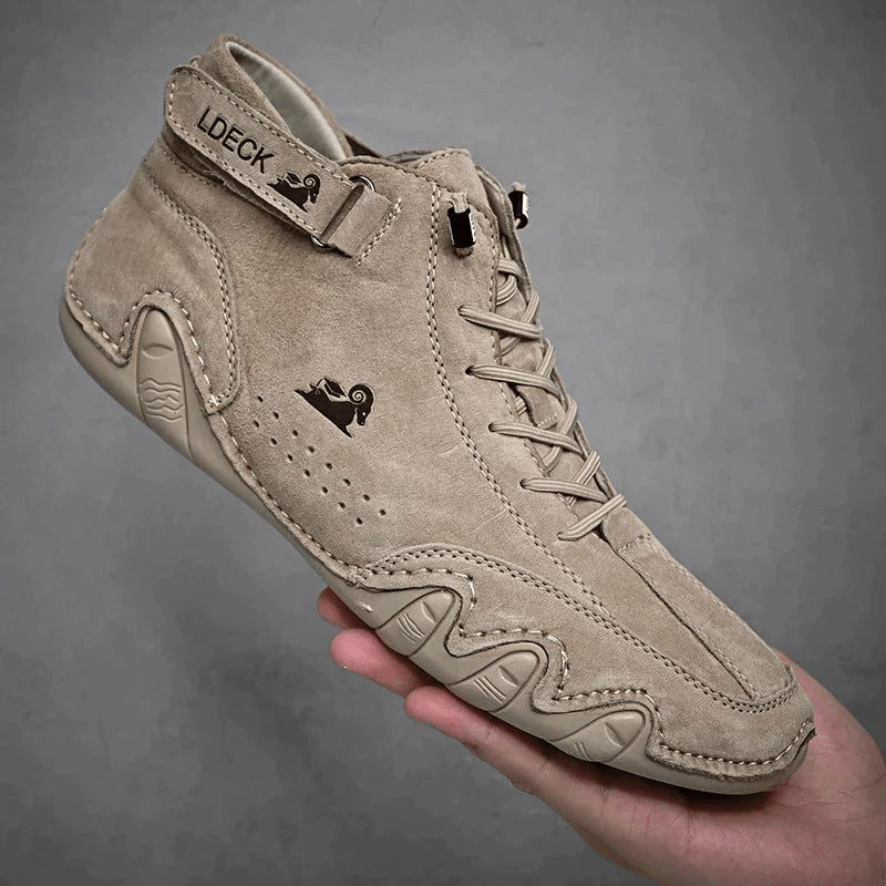 Eric Men’s Leather Shoes – Breathable Lace-Up Comfort Shoes for Business & Casual Wear