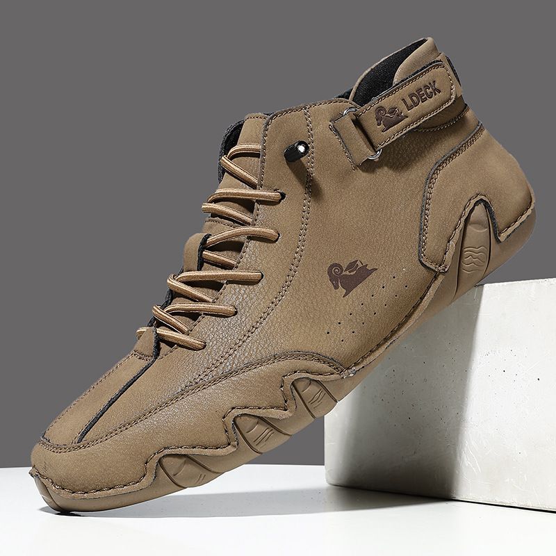 Eric Men’s Leather Shoes – Breathable Lace-Up Comfort Shoes for Business & Casual Wear