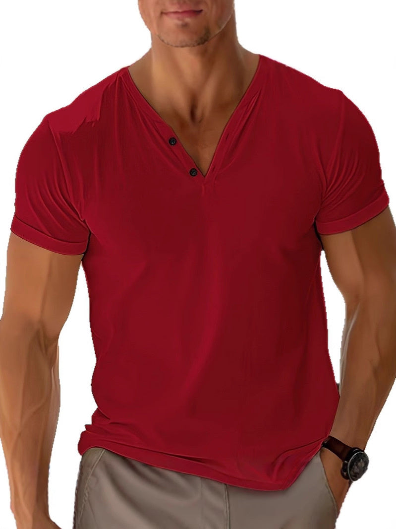 Damon Men’s Cotton T-Shirt – Breathable Casual Summer Tee with Short Sleeves