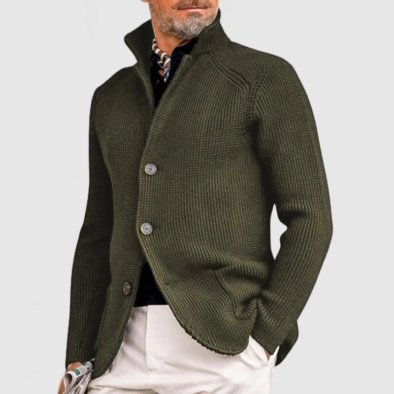 Francis Men’s Wool Cardigan – Elegant Warm Knit Jacket for Casual & Smart Wear