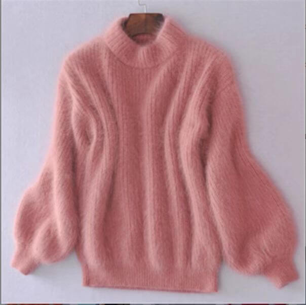 Emilie Women’s Knitted Wool Jumper – Soft Warm Pullover with Relaxed Elegant Fit
