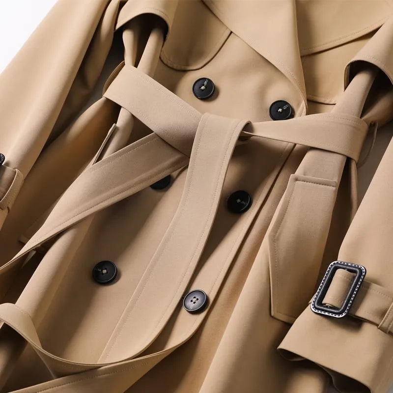 Emilia Women’s Trench Coat – Elegant Long Jacket for Smart & Casual Wear