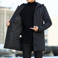 Eric Men’s Winter Jacket – Waterproof Long Coat with Insulated Hooded Design