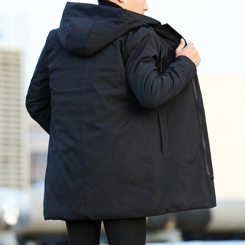 Eric Men’s Winter Jacket – Waterproof Long Coat with Insulated Hooded Design