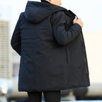Eric Men’s Winter Jacket – Waterproof Long Coat with Insulated Hooded Design