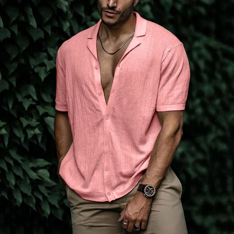 Leandro Men’s Linen Shirt – Breathable Summer Button-Up with Relaxed Fit
