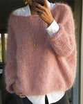 Renate Women’s Knit Jumper – Soft Elegant Pullover with Classic Round Neck