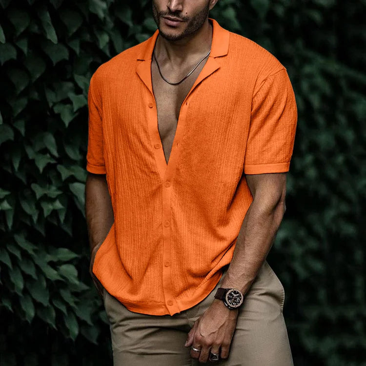 Leandro Men’s Linen Shirt – Breathable Summer Button-Up with Relaxed Fit