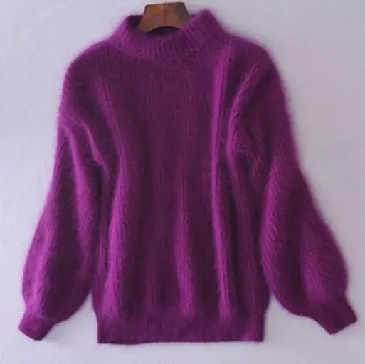 Emilie Women’s Knitted Wool Jumper – Soft Warm Pullover with Relaxed Elegant Fit
