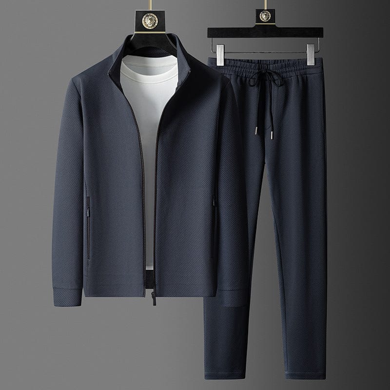 Reynold Men’s Tracksuit Set – Zip Jacket & Slim Fit Trousers with Stretch Comfort