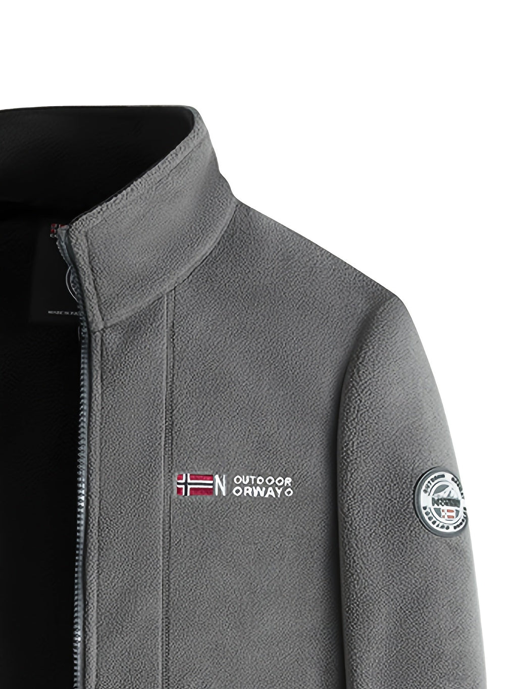 Julius Men’s Fleece Jacket – Warm Breathable Outdoor Zip-Up Winter Coat