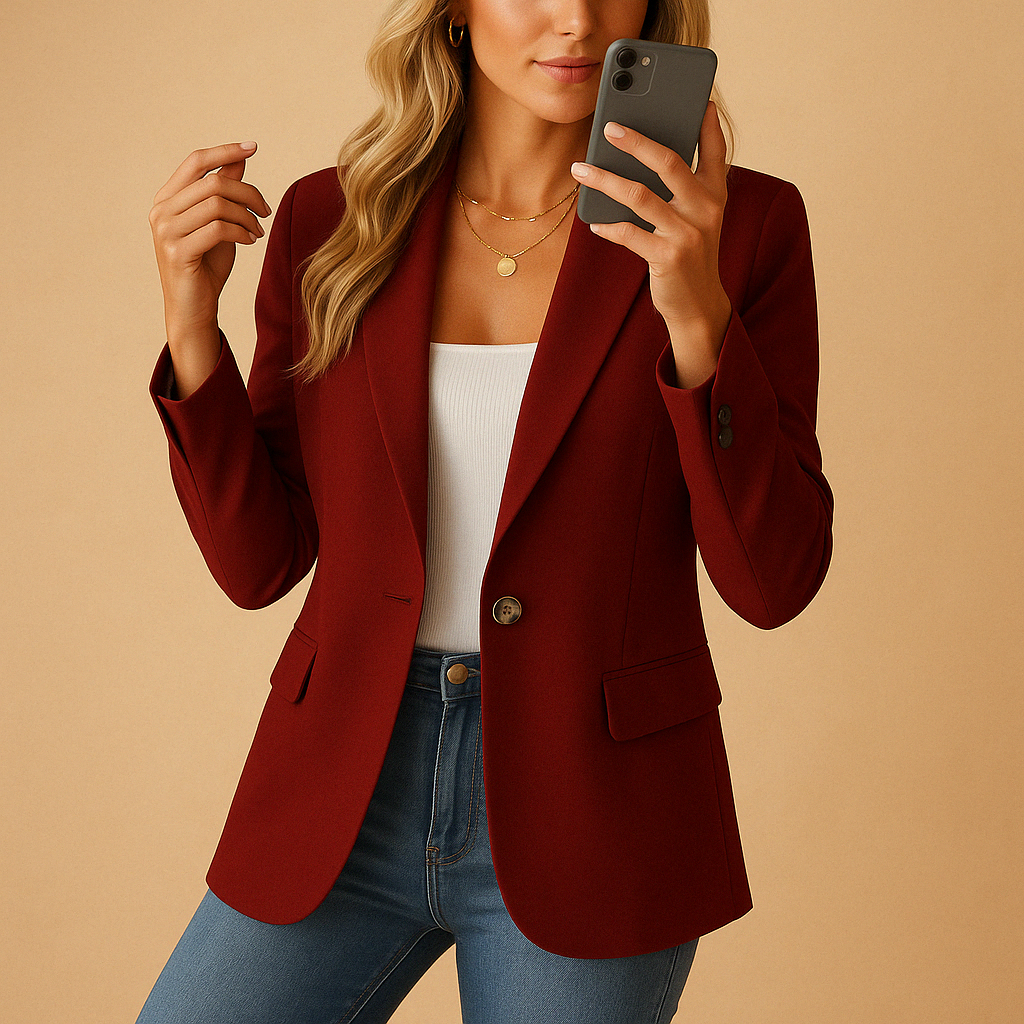 Kelly Women’s Tailored Blazer – Elegant Stretch Blazer with Structured Fit