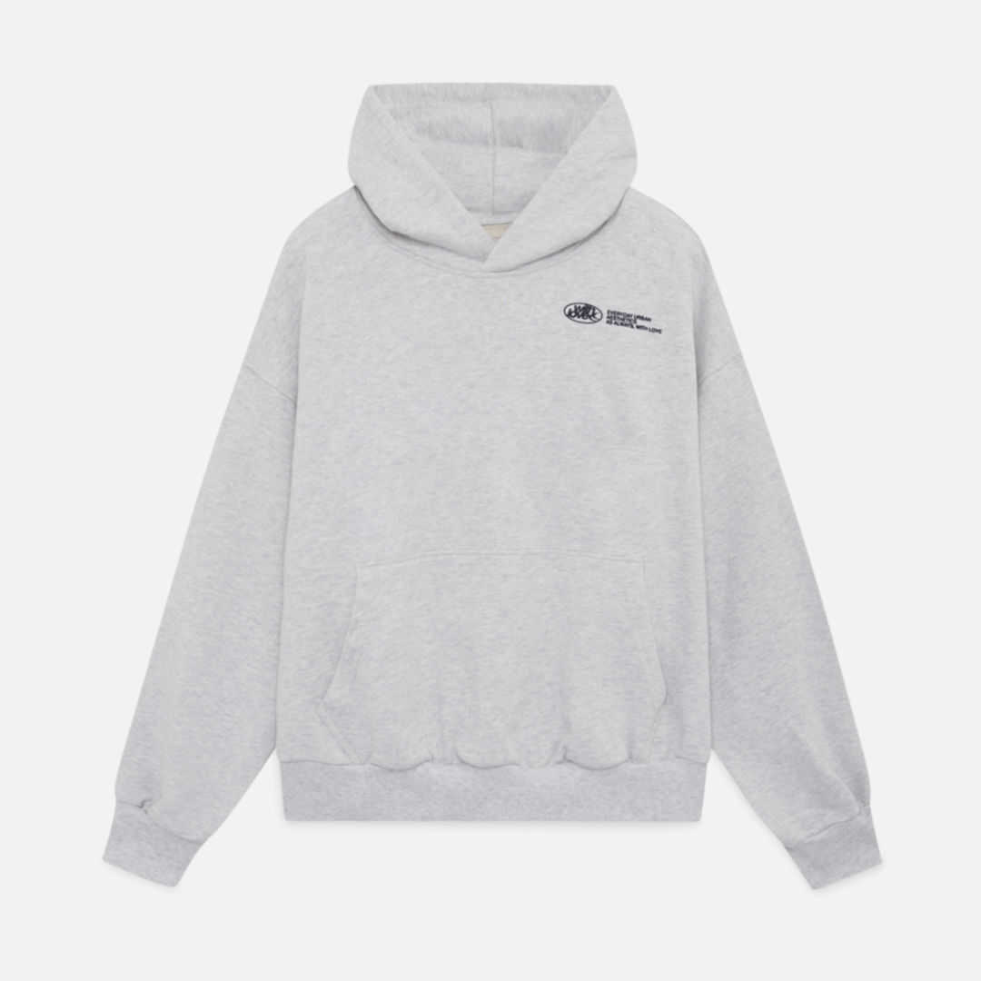 Kenna Women’s Cotton Hoodie – Minimalist Grey Pullover with Kangaroo Pocket