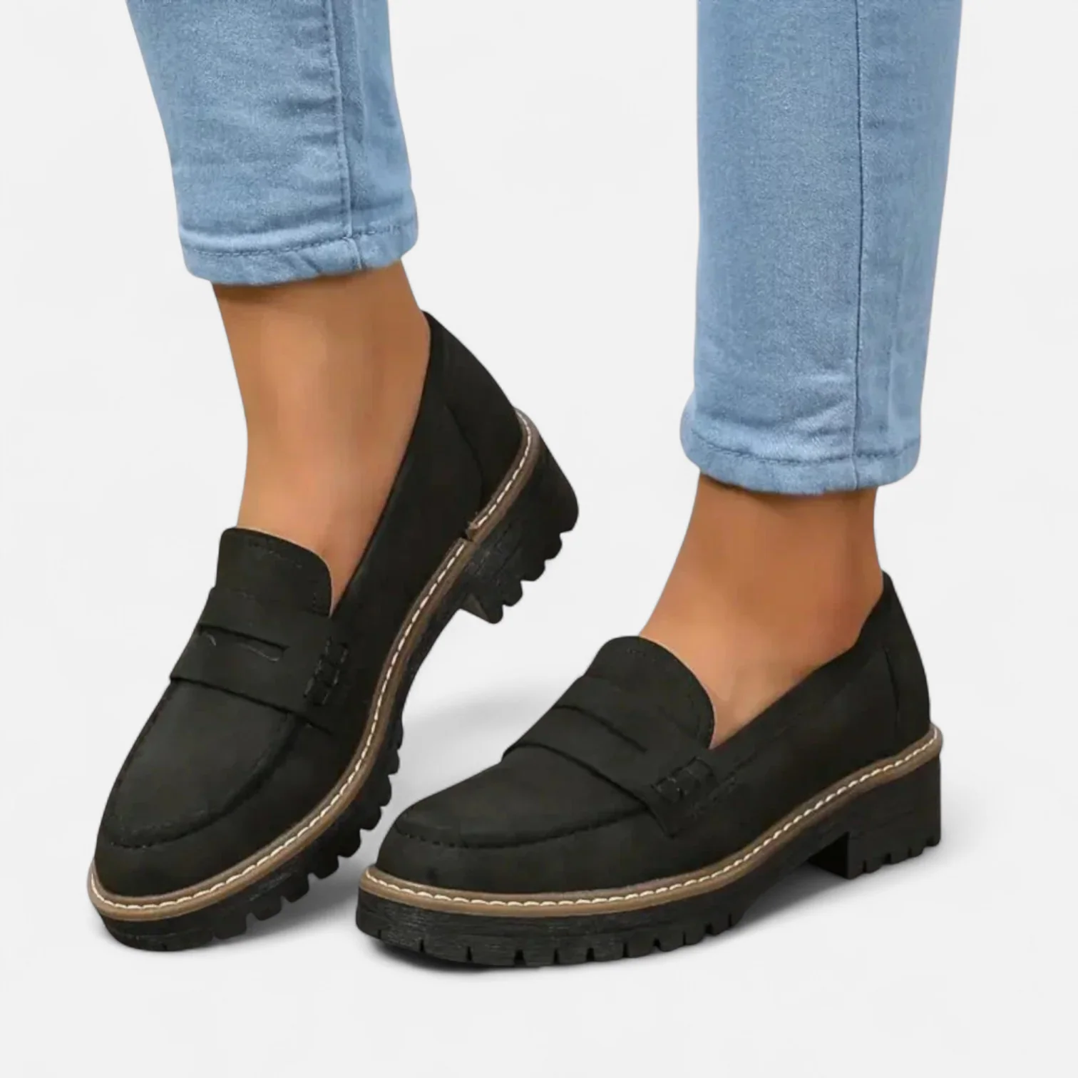Keanna Women’s Comfort Loafers – Arch Support Slip-On Shoes with Cushioned Sole