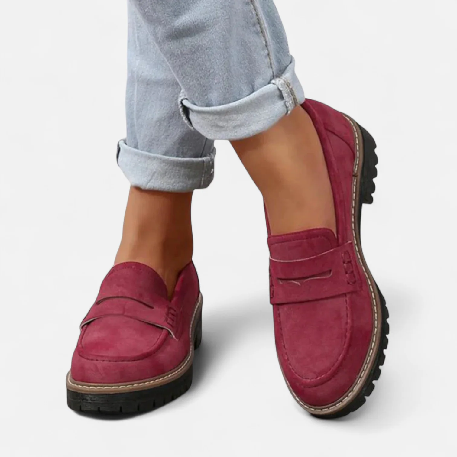 Keanna Women’s Comfort Loafers – Arch Support Slip-On Shoes with Cushioned Sole