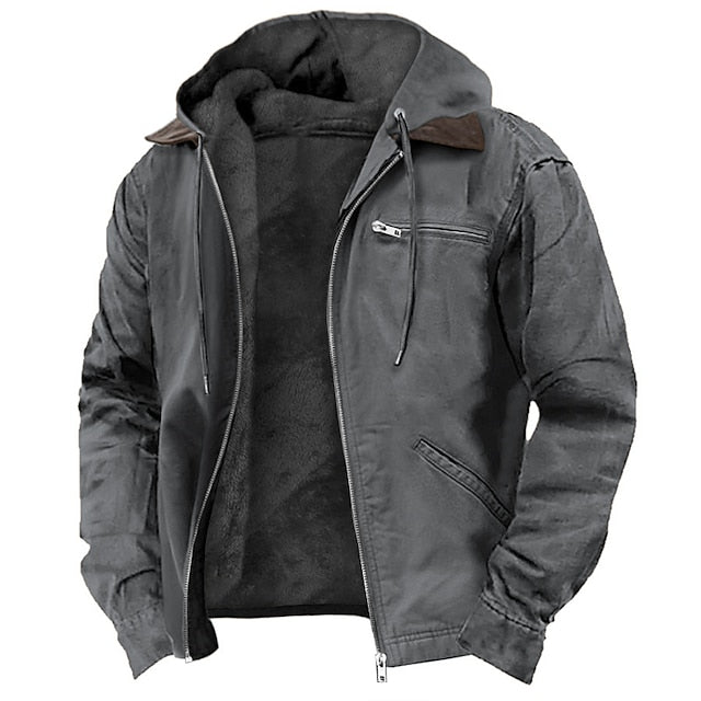 James Men’s Outdoor Jacket – Lightweight Breathable Coat with Zip Pockets & Windproof Fit