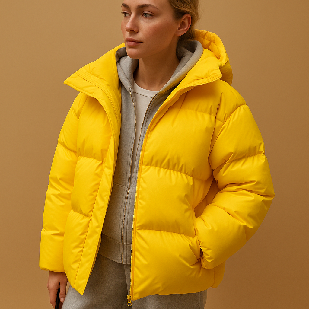 Delaney Women’s Oversized Winter Jacket – Water-Resistant Hooded Puffer Coat