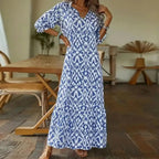 Sarah Women’s Maxi Dress – Breathable Cotton Summer Dress with Elegant Flowing Fit