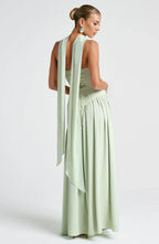 Victoria Women’s Evening Dress – Strapless Maxi Gown with High Split & Elegant Fit