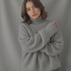 Sydney Women’s Cashmere Turtleneck Jumper – Oversized Soft Luxury Knit Sweater